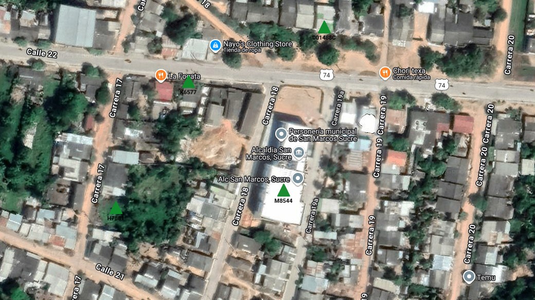 Foto de ubicación del transformador